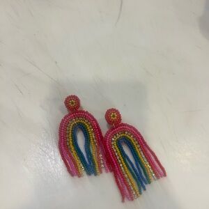 Free People Multicolor Beaded Earrings